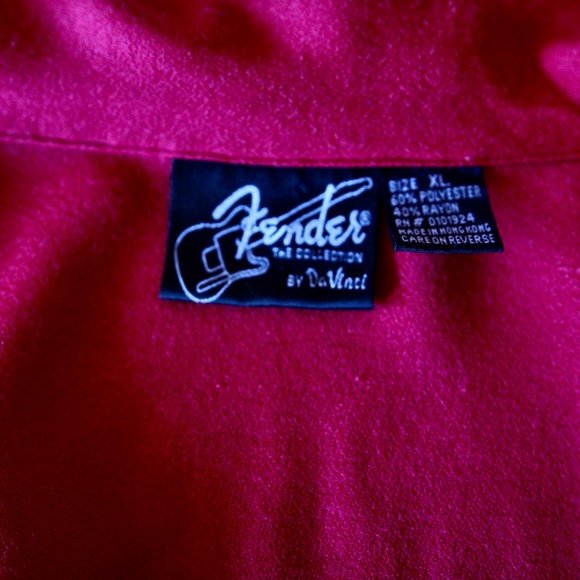 Men's Fender Guitar short sleeved shirt size XL - Picture 5 of 9